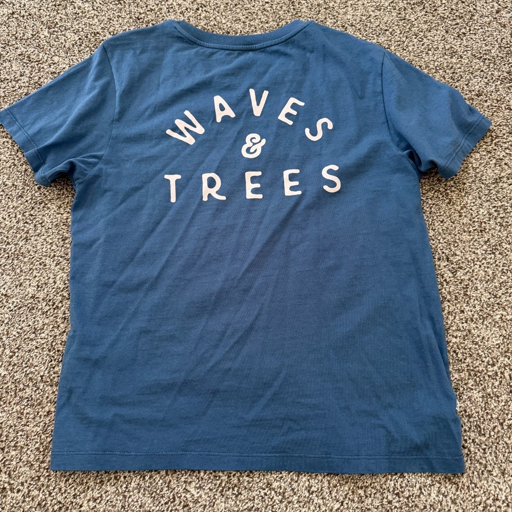 Passenger Made To Roam Men's Medium Blue Outdoor Hiking Waves & Trees